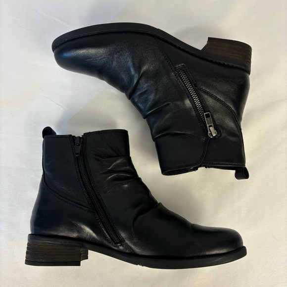 Earth Alana Skellig Slouch Ankle Bootie Leather Comfort Boots Black Size 7.5 - Picture 5 of 16